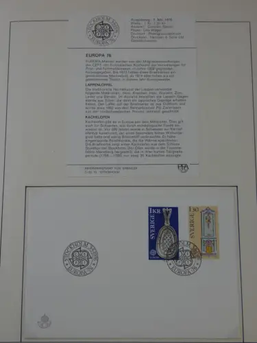 Cept 1956-1975 **/gestempelt oder auf Brief in 3 Lindner Bindern #MA044