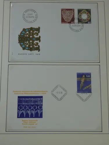 Cept 1956-1975 **/gestempelt oder auf Brief in 3 Lindner Bindern #MA044