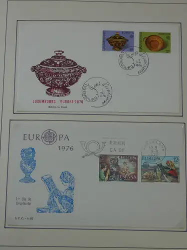 Cept 1956-1975 **/gestempelt oder auf Brief in 3 Lindner Bindern #MA044