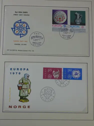 Cept 1956-1975 **/gestempelt oder auf Brief in 3 Lindner Bindern #MA044