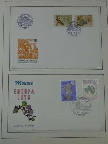 Cept 1956-1975 **/gestempelt oder auf Brief in 3 Lindner Bindern #MA044