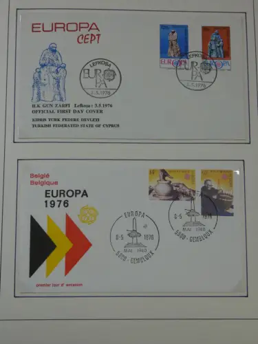 Cept 1956-1975 **/gestempelt oder auf Brief in 3 Lindner Bindern #MA044