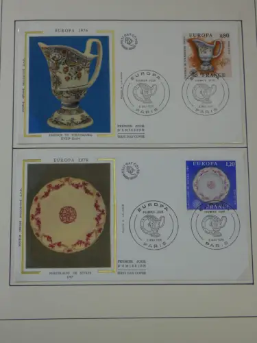 Cept 1956-1975 **/gestempelt oder auf Brief in 3 Lindner Bindern #MA044