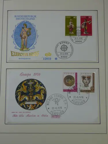 Cept 1956-1975 **/gestempelt oder auf Brief in 3 Lindner Bindern #MA044