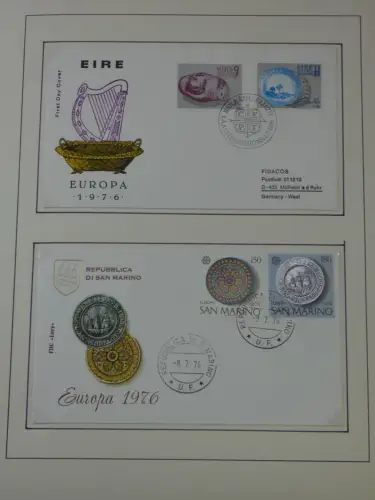 Cept 1956-1975 **/gestempelt oder auf Brief in 3 Lindner Bindern #MA044