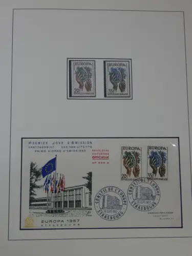 Cept 1956-1975 **/gestempelt oder auf Brief in 3 Lindner Bindern #MA044