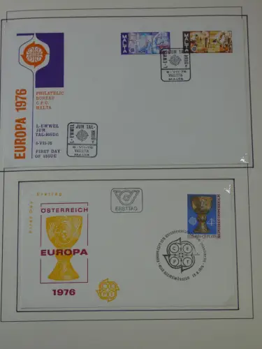 Cept 1956-1975 **/gestempelt oder auf Brief in 3 Lindner Bindern #MA044