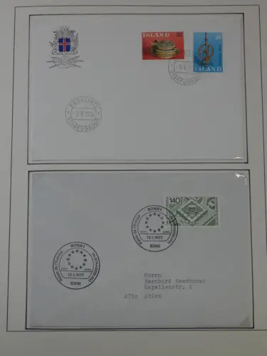 Cept 1956-1975 **/gestempelt oder auf Brief in 3 Lindner Bindern #MA044