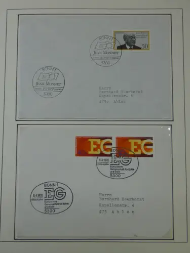 Cept 1956-1975 **/gestempelt oder auf Brief in 3 Lindner Bindern #MA044