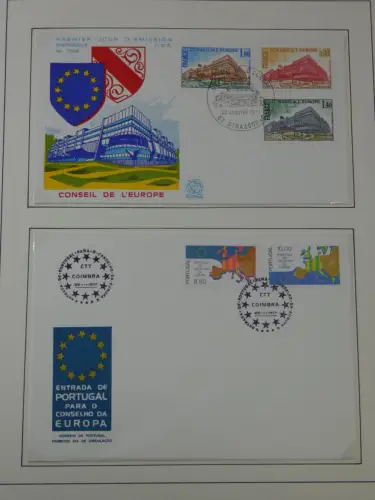 Cept 1956-1975 **/gestempelt oder auf Brief in 3 Lindner Bindern #MA044
