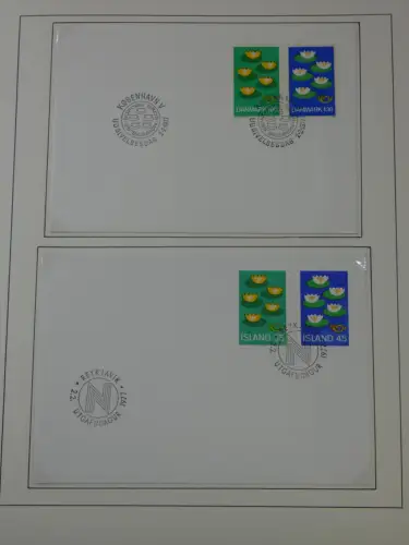 Cept 1956-1975 **/gestempelt oder auf Brief in 3 Lindner Bindern #MA044