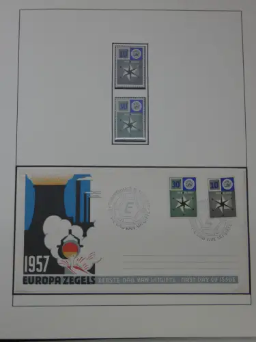 Cept 1956-1975 **/gestempelt oder auf Brief in 3 Lindner Bindern #MA044