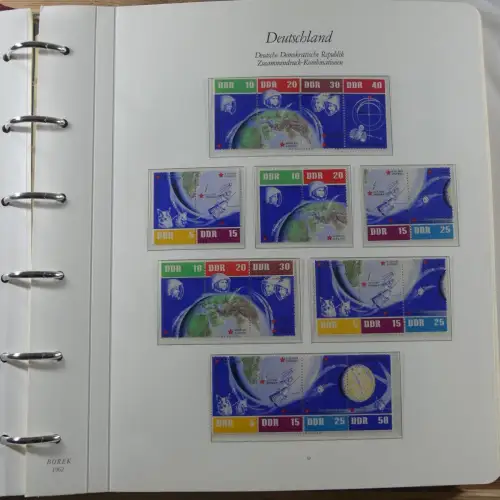 DDR Zusammendrucke ** besammelt in 3 Borek Binder #MA038