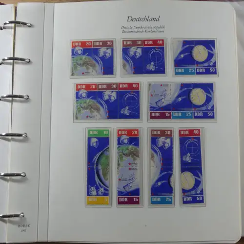 DDR Zusammendrucke ** besammelt in 3 Borek Binder #MA038