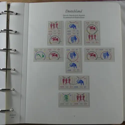 DDR Zusammendrucke ** besammelt in 3 Borek Binder #MA038