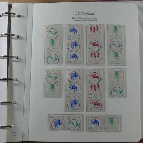 DDR Zusammendrucke ** besammelt in 3 Borek Binder #MA038