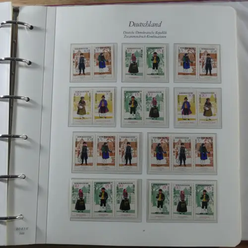 DDR Zusammendrucke ** besammelt in 3 Borek Binder #MA038