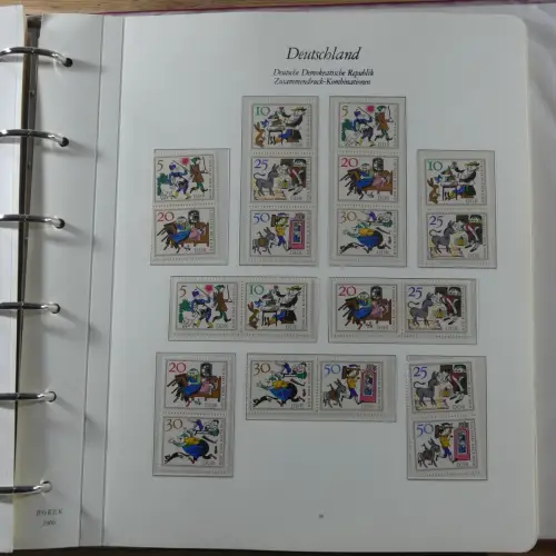 DDR Zusammendrucke ** besammelt in 3 Borek Binder #MA038