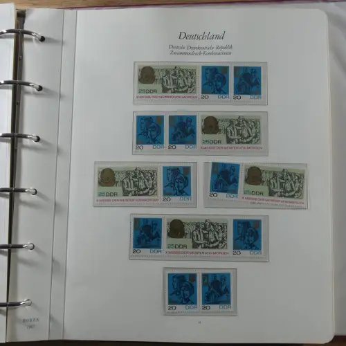 DDR Zusammendrucke ** besammelt in 3 Borek Binder #MA038