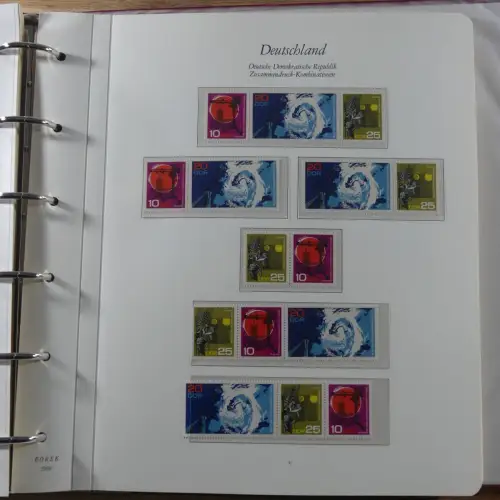 DDR Zusammendrucke ** besammelt in 3 Borek Binder #MA038