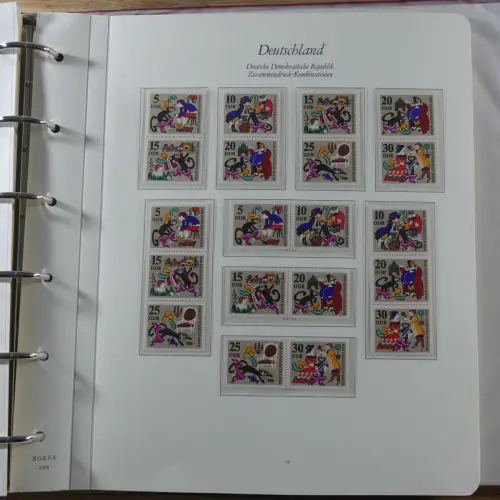 DDR Zusammendrucke ** besammelt in 3 Borek Binder #MA038