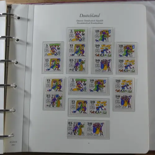 DDR Zusammendrucke ** besammelt in 3 Borek Binder #MA038