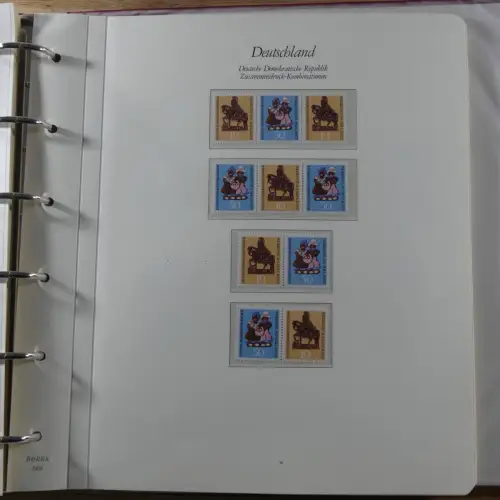 DDR Zusammendrucke ** besammelt in 3 Borek Binder #MA038