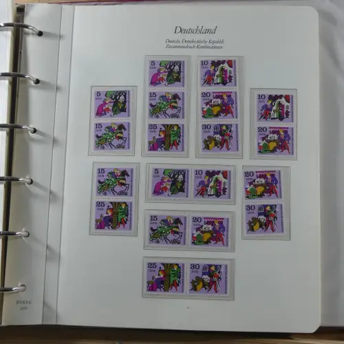 DDR Zusammendrucke ** besammelt in 3 Borek Binder #MA038