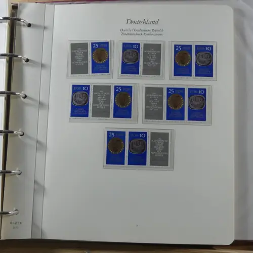 DDR Zusammendrucke ** besammelt in 3 Borek Binder #MA038