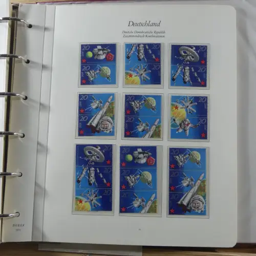 DDR Zusammendrucke ** besammelt in 3 Borek Binder #MA038