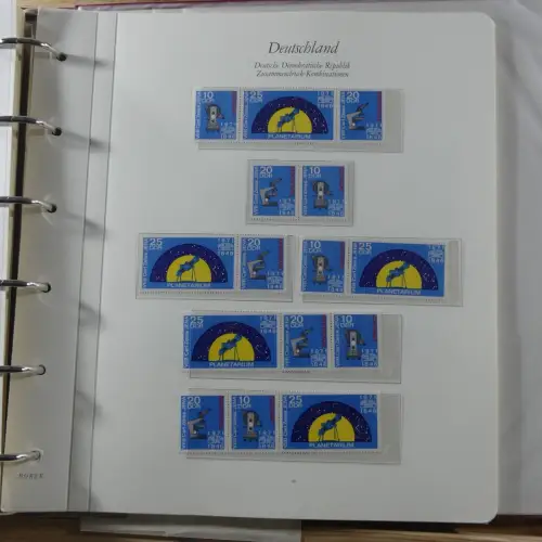 DDR Zusammendrucke ** besammelt in 3 Borek Binder #MA038