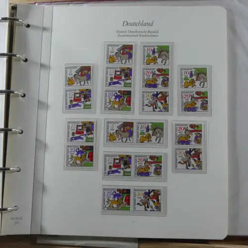 DDR Zusammendrucke ** besammelt in 3 Borek Binder #MA038