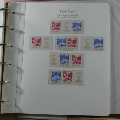 DDR Zusammendrucke ** besammelt in 3 Borek Binder #MA038