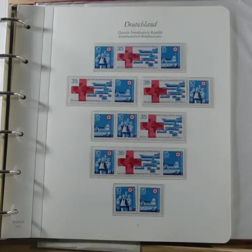 DDR Zusammendrucke ** besammelt in 3 Borek Binder #MA038