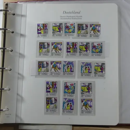 DDR Zusammendrucke ** besammelt in 3 Borek Binder #MA038