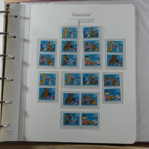 DDR Zusammendrucke ** besammelt in 3 Borek Binder #MA038