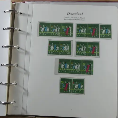 DDR Zusammendrucke ** besammelt in 3 Borek Binder #MA038