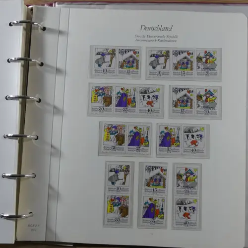 DDR Zusammendrucke ** besammelt in 3 Borek Binder #MA038