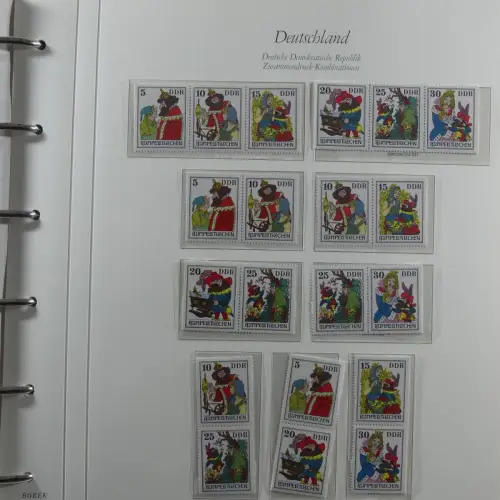DDR Zusammendrucke ** besammelt in 3 Borek Binder #MA038