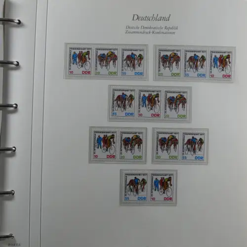 DDR Zusammendrucke ** besammelt in 3 Borek Binder #MA038