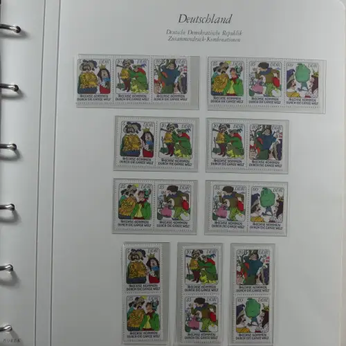 DDR Zusammendrucke ** besammelt in 3 Borek Binder #MA038