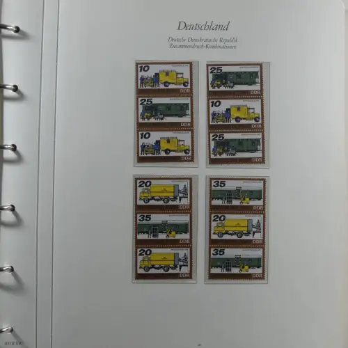 DDR Zusammendrucke ** besammelt in 3 Borek Binder #MA038