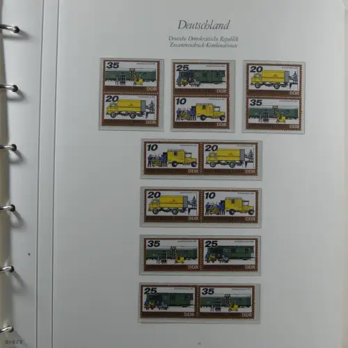 DDR Zusammendrucke ** besammelt in 3 Borek Binder #MA038