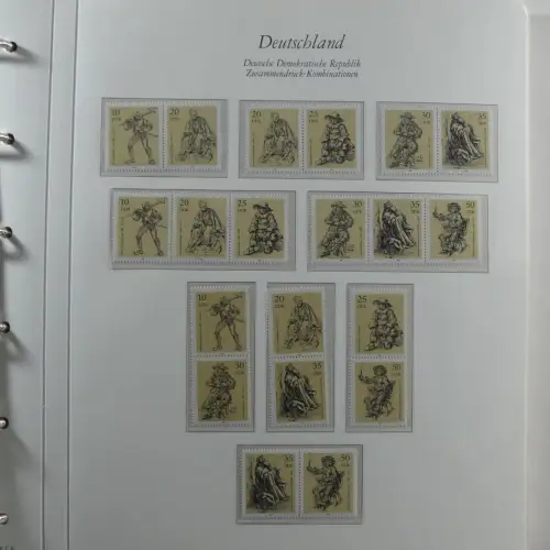 DDR Zusammendrucke ** besammelt in 3 Borek Binder #MA038