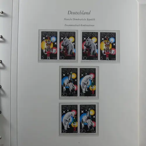 DDR Zusammendrucke ** besammelt in 3 Borek Binder #MA038