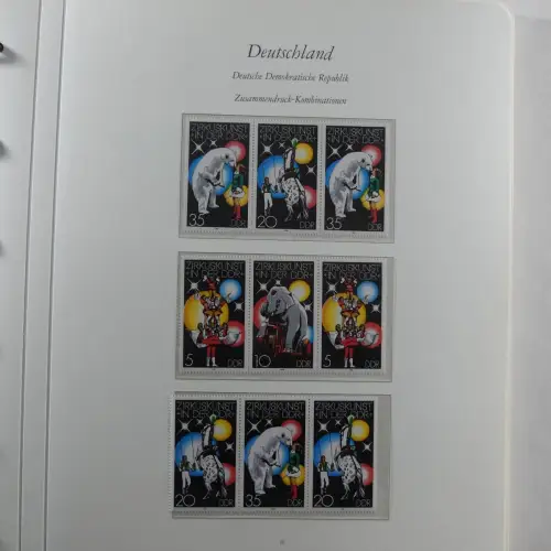DDR Zusammendrucke ** besammelt in 3 Borek Binder #MA038