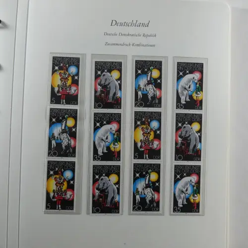 DDR Zusammendrucke ** besammelt in 3 Borek Binder #MA038