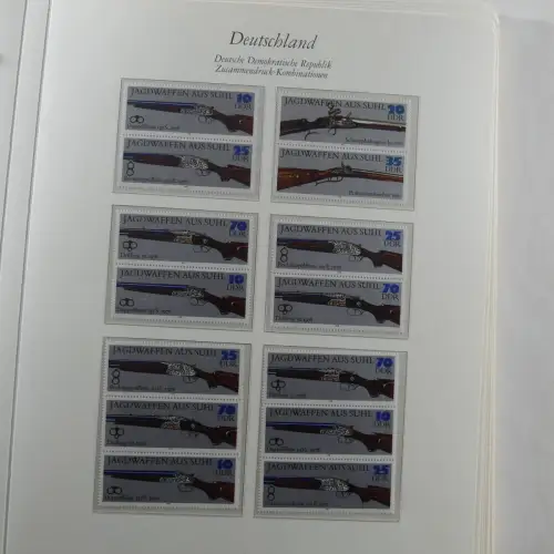 DDR Zusammendrucke ** besammelt in 3 Borek Binder #MA038