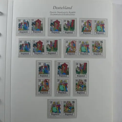 DDR Zusammendrucke ** besammelt in 3 Borek Binder #MA038