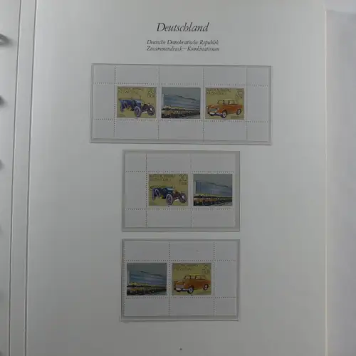 DDR Zusammendrucke ** besammelt in 3 Borek Binder #MA038